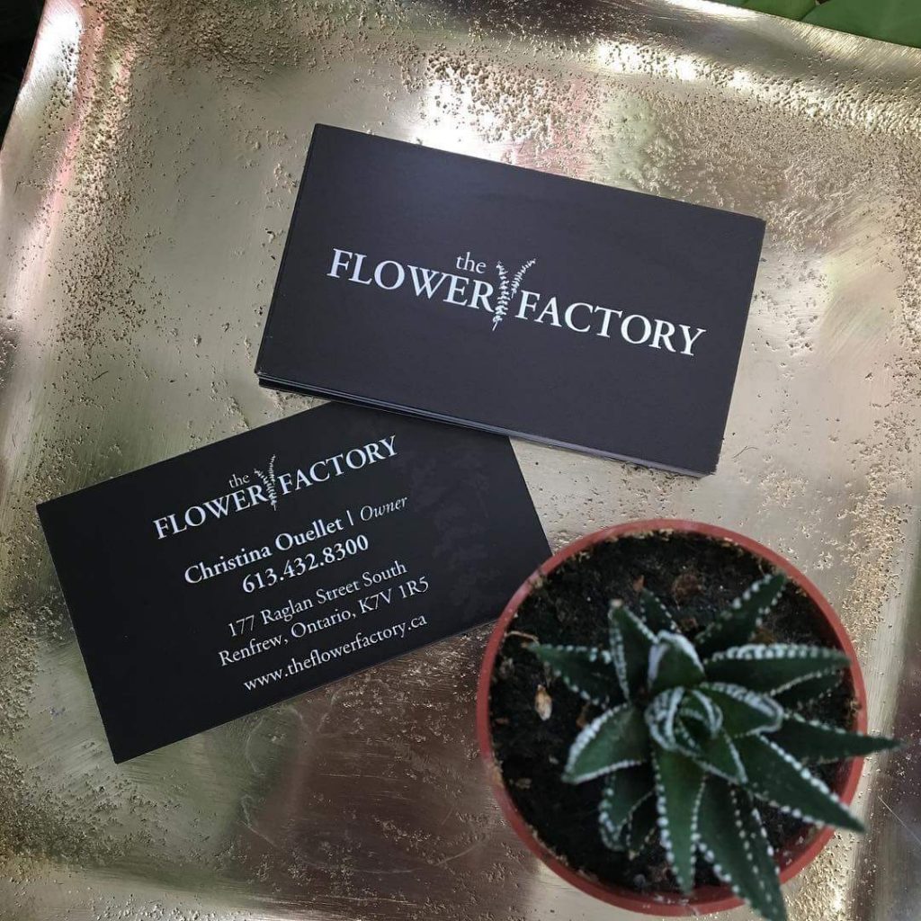 The Flower Factory Business Cards