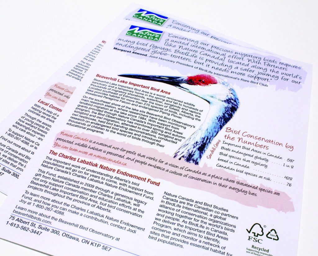 Nature Canada Sheets